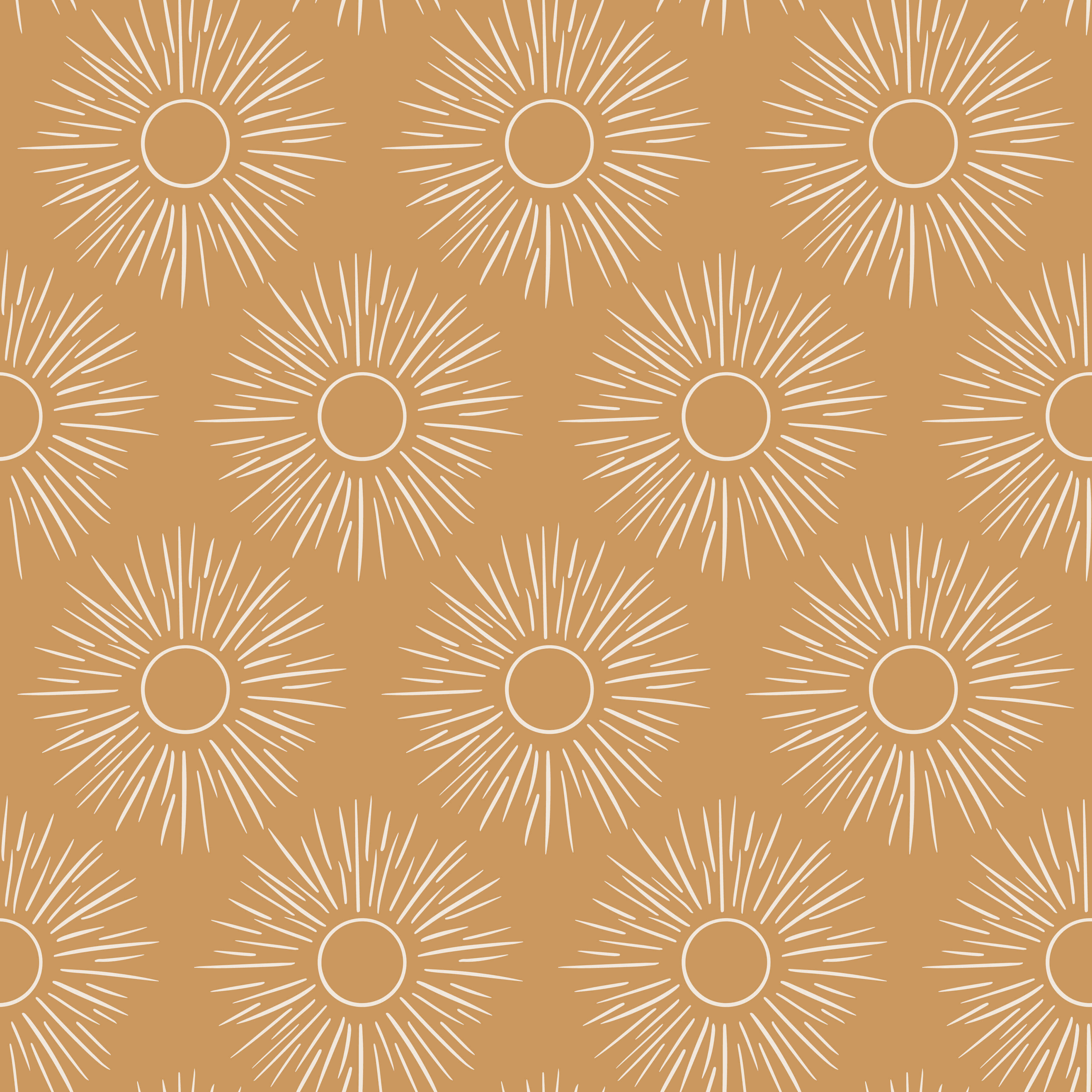 Sunflower linear Abstract Wallpaper