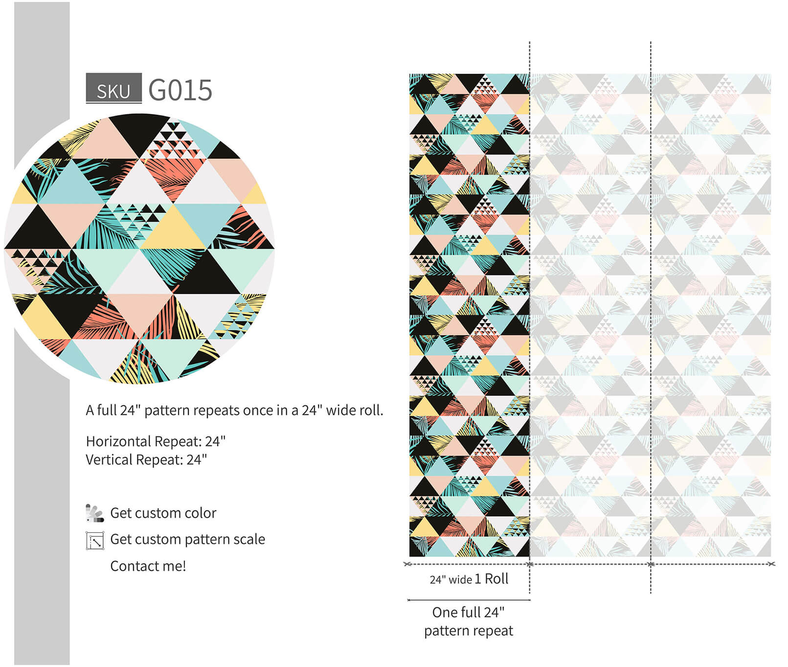 Removable exotic beach wallpaper for entryway and living room