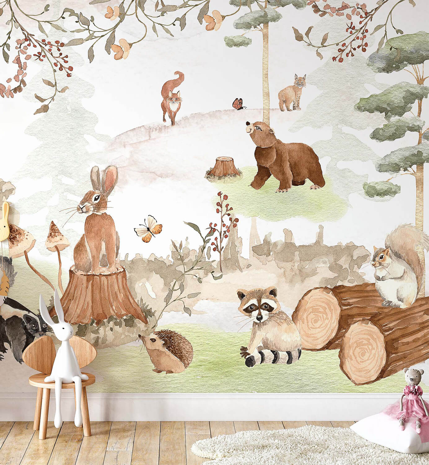 Removal woodland forest wallpaper