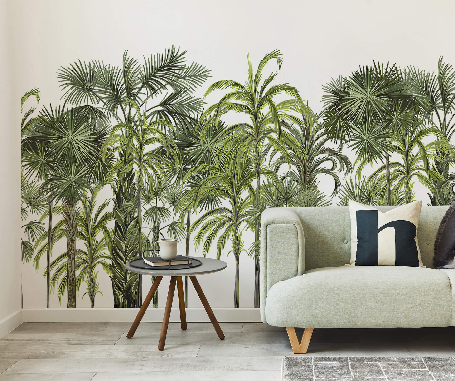 Palm Botanical Large Tree Wallpaper