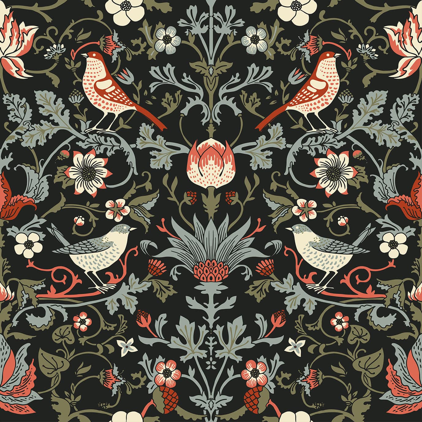 Vintage Birds Morris - Walltrendz