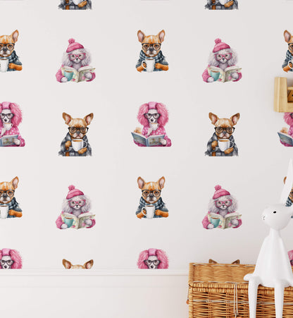 Tea Time With Dog Wallpaper