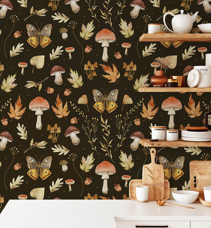 Mushroom Bunch Wallpaper