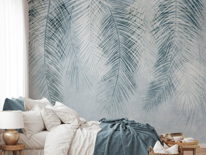 Hanging Palm Leaf Mural Wallpaper