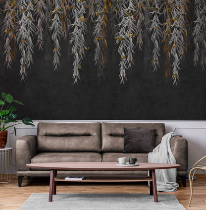 Willow Branche With Butterfly Wallpaper