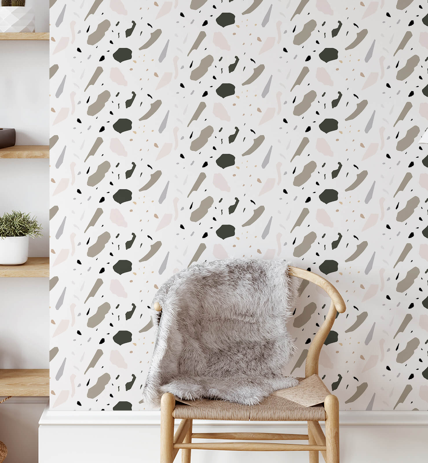 Terrazzo Abstract Wallpaper