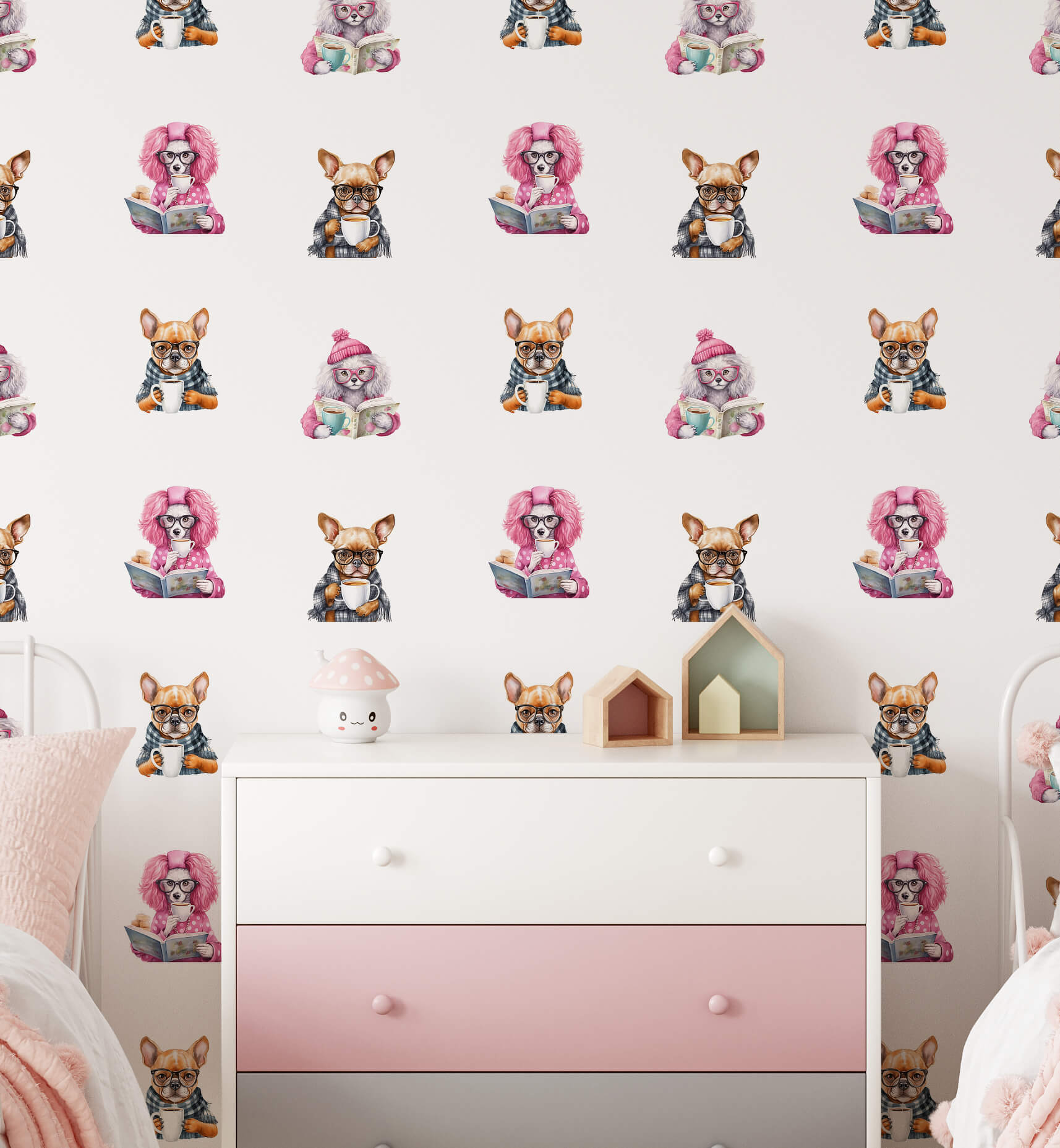 Tea Time With Dog Wallpaper