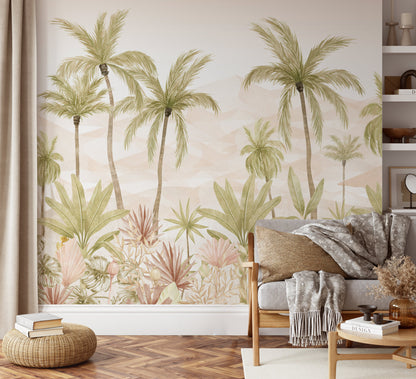 Tropical Palm Paradise Wallpaper