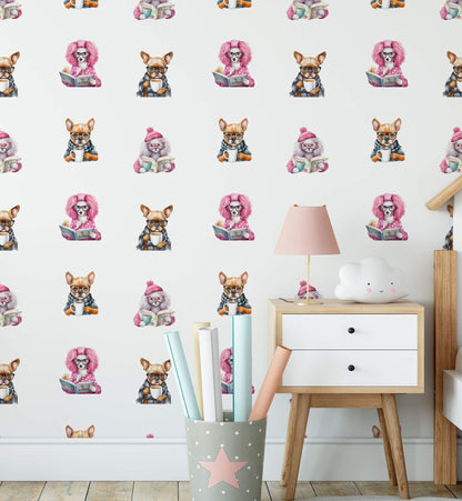 Tea Time With Dog Wallpaper