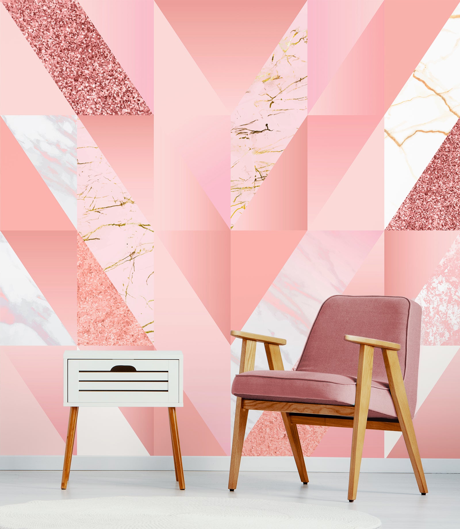 Pink Tile Wallpaper