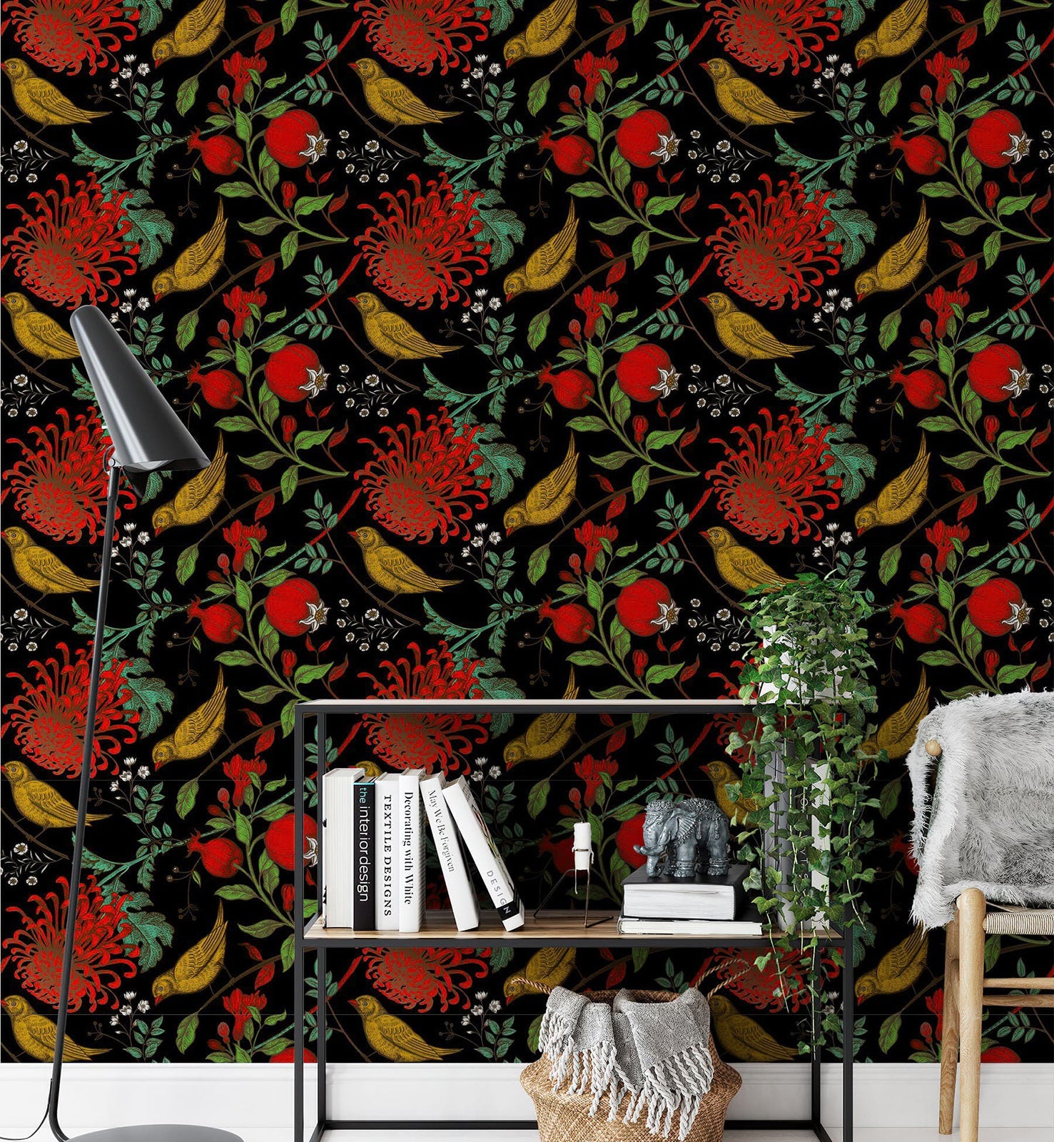 Chrysanthemum Pomegranates Wallpaper