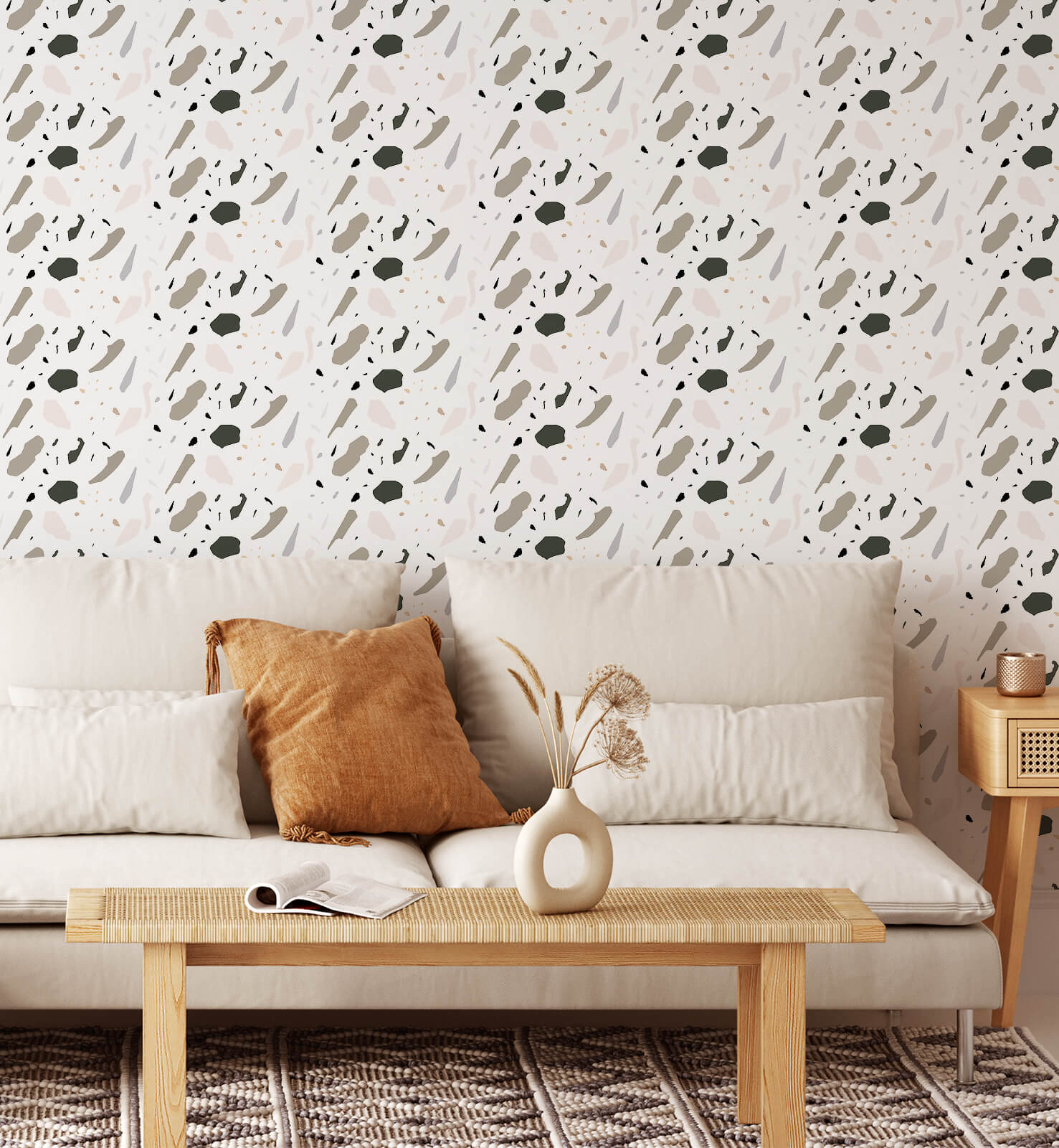 Terrazzo Abstract Wallpaper