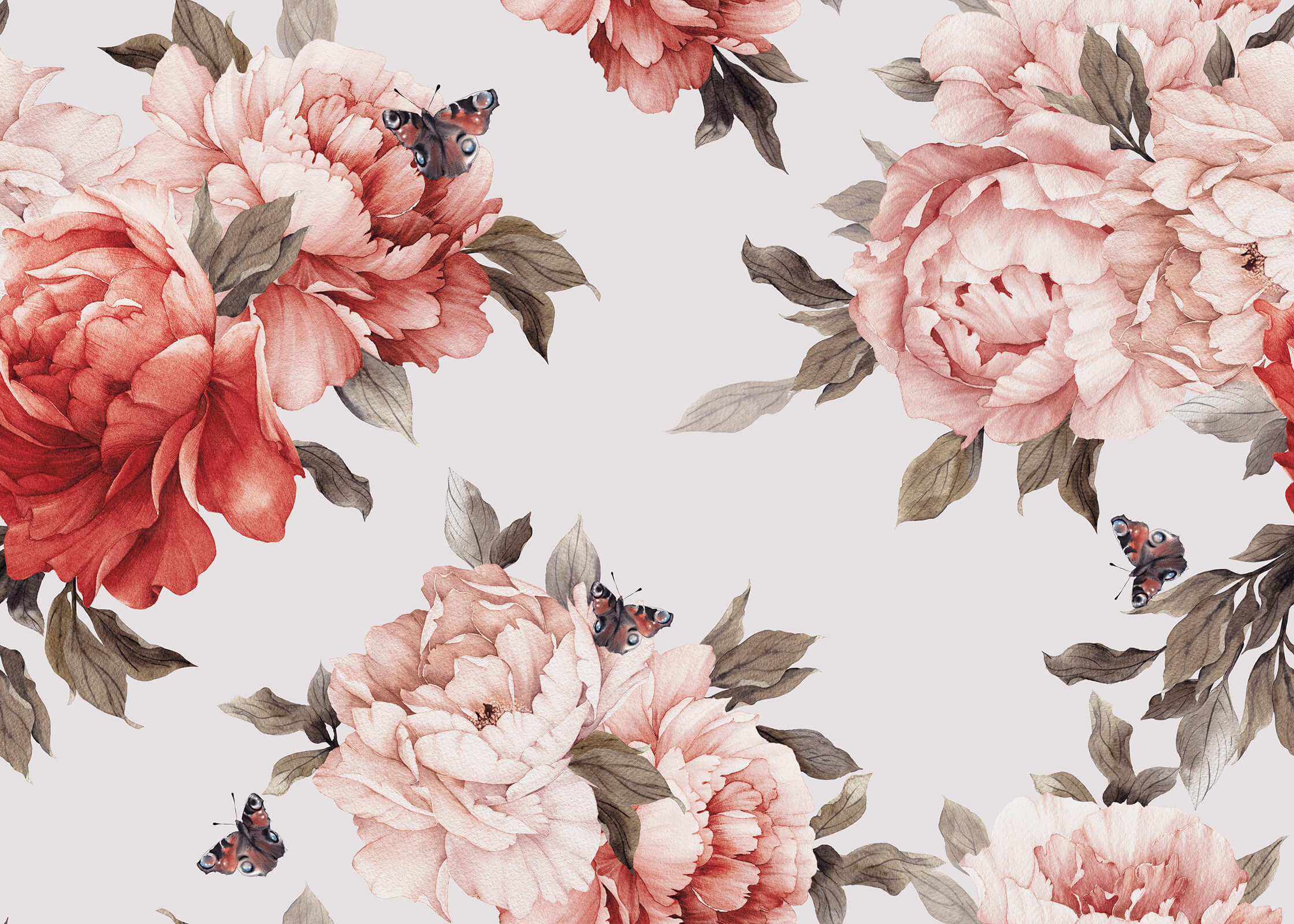 Peony Bunches Wallpapaer