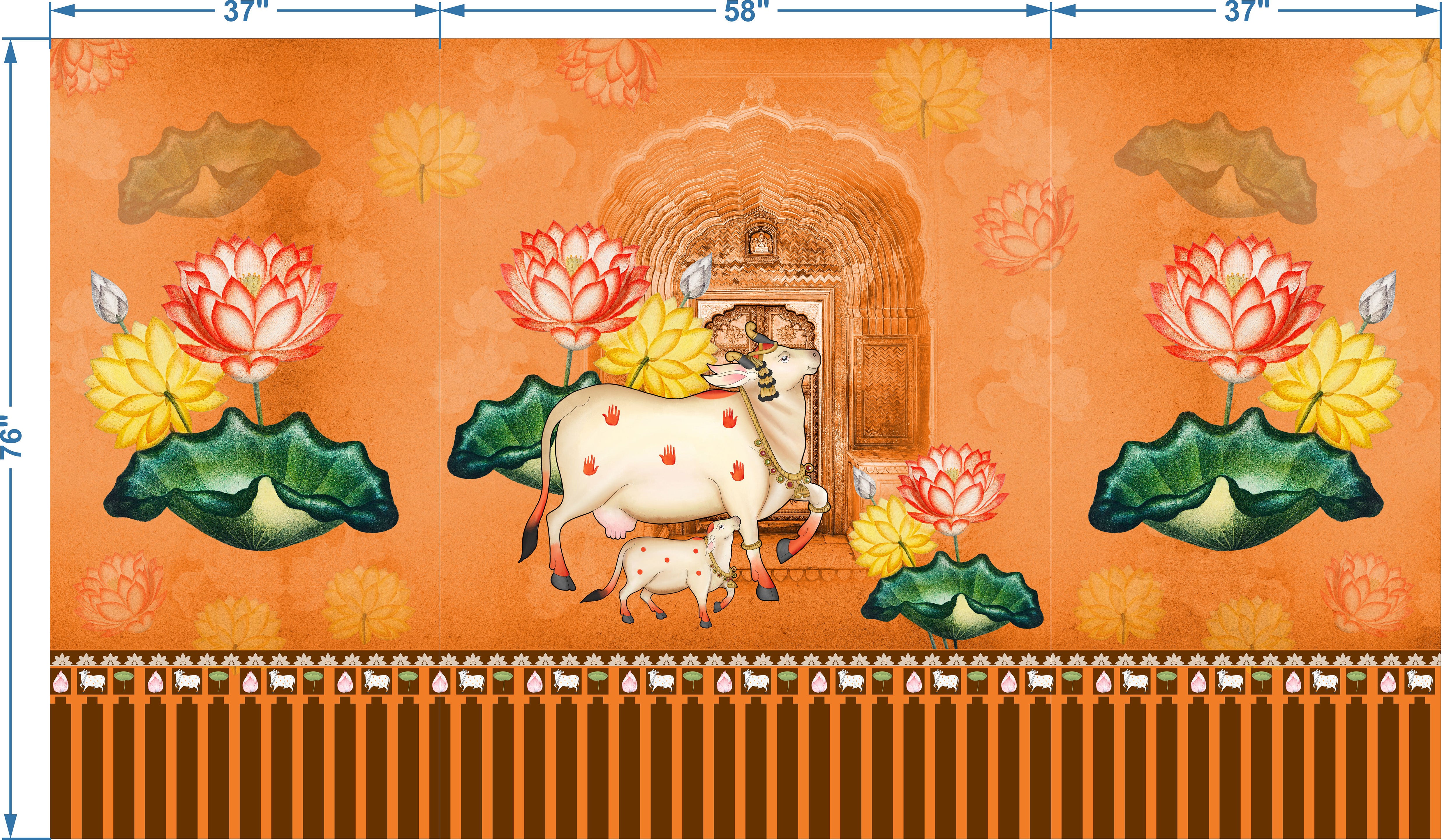 Pichwai Custom Design Wallpaper