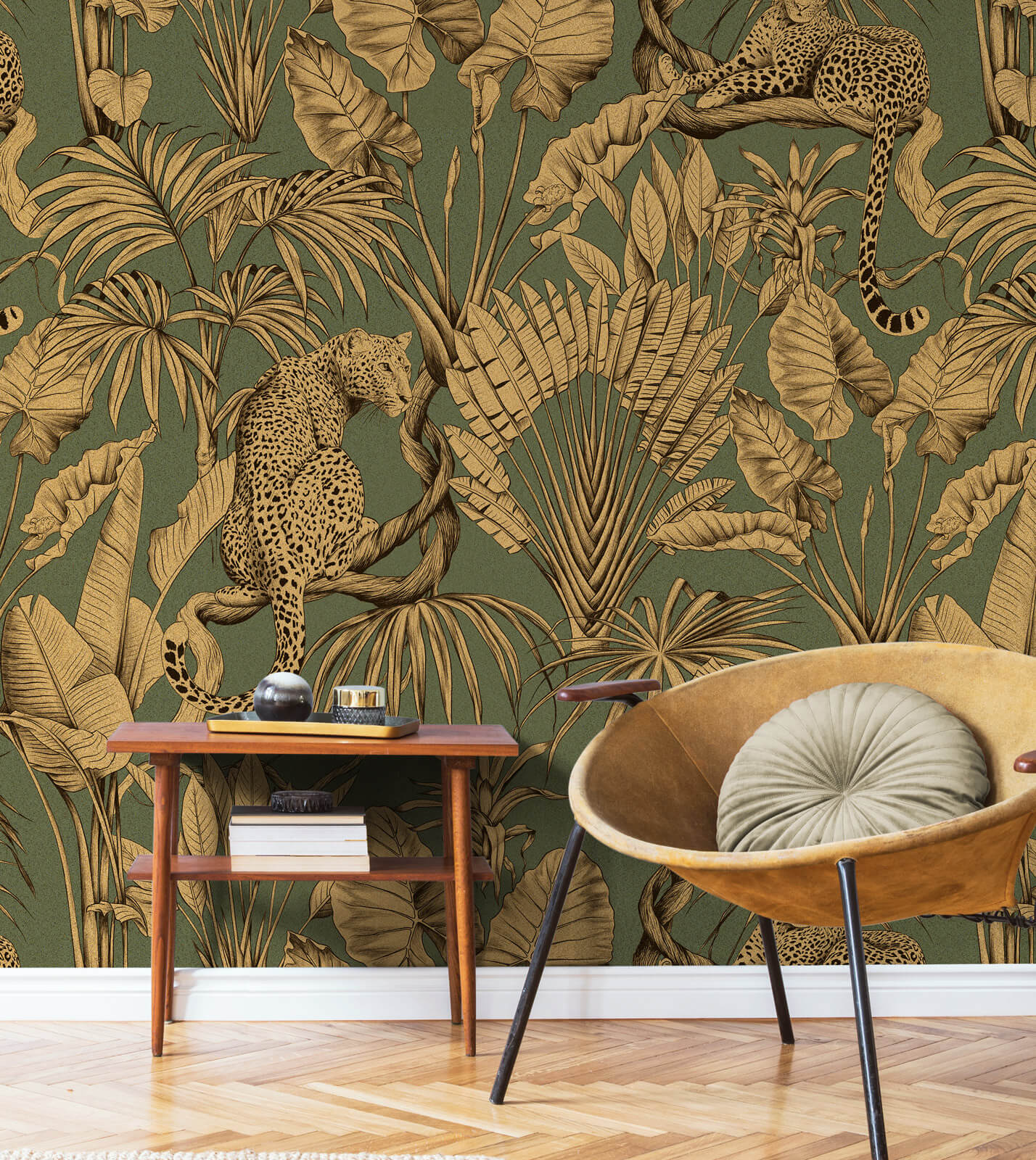 Tropical With Animal Palm Tree Wallpaper