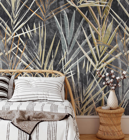 Palm Leave Botanical Wallpaper