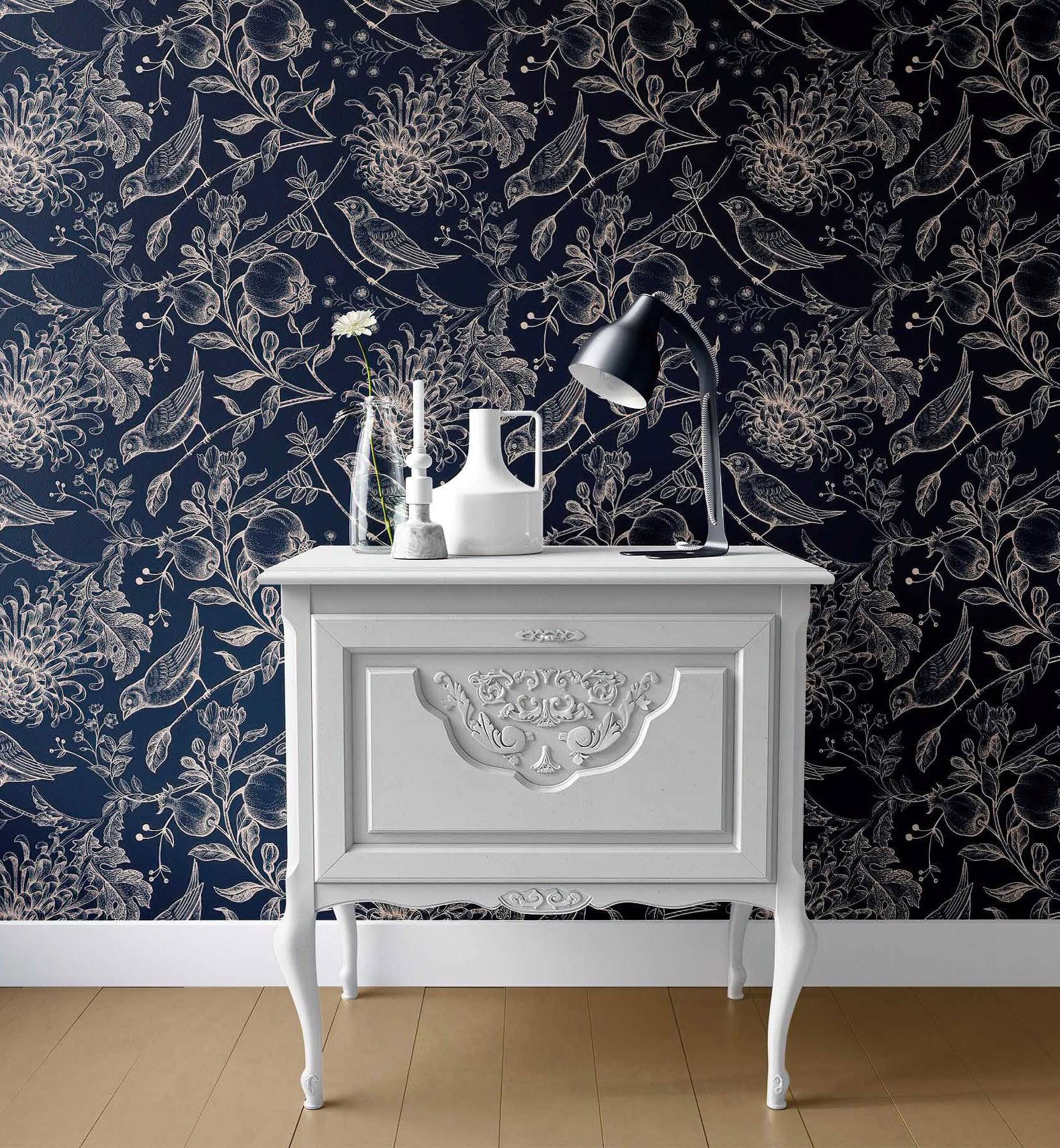 Vintage  chrysanthemum - Walltrendz