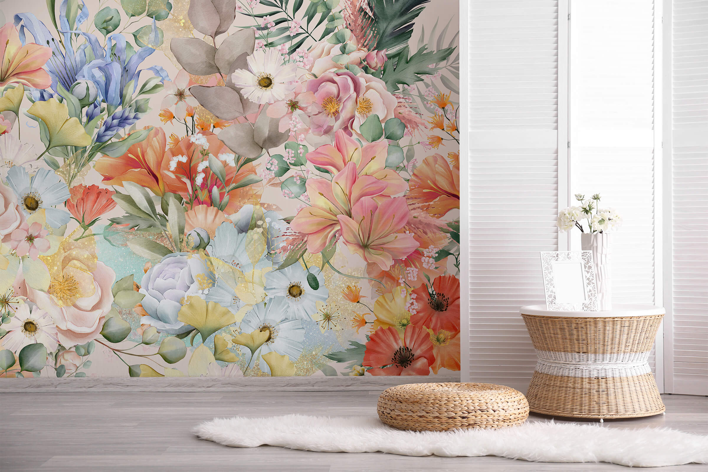 Wildflower Garden Mural Wallpaper