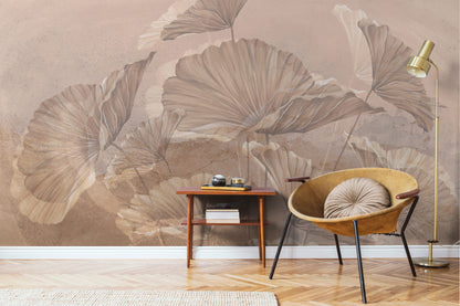 Lotus leaves Mural Wallpaper
