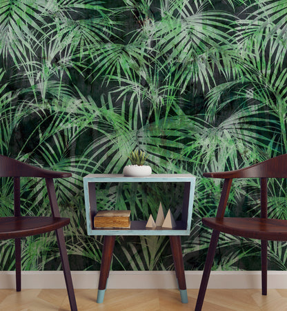 Tropical Exotic leaves  Wallpaper