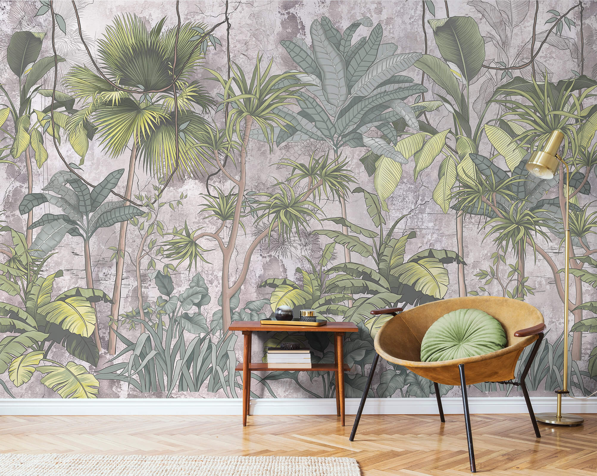 Tropical Large Mural Modern Wallpaper