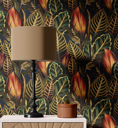 Golden Luxury Boho Dark Tropical