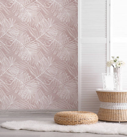 Abstract Blush Leaves - Walltrendz