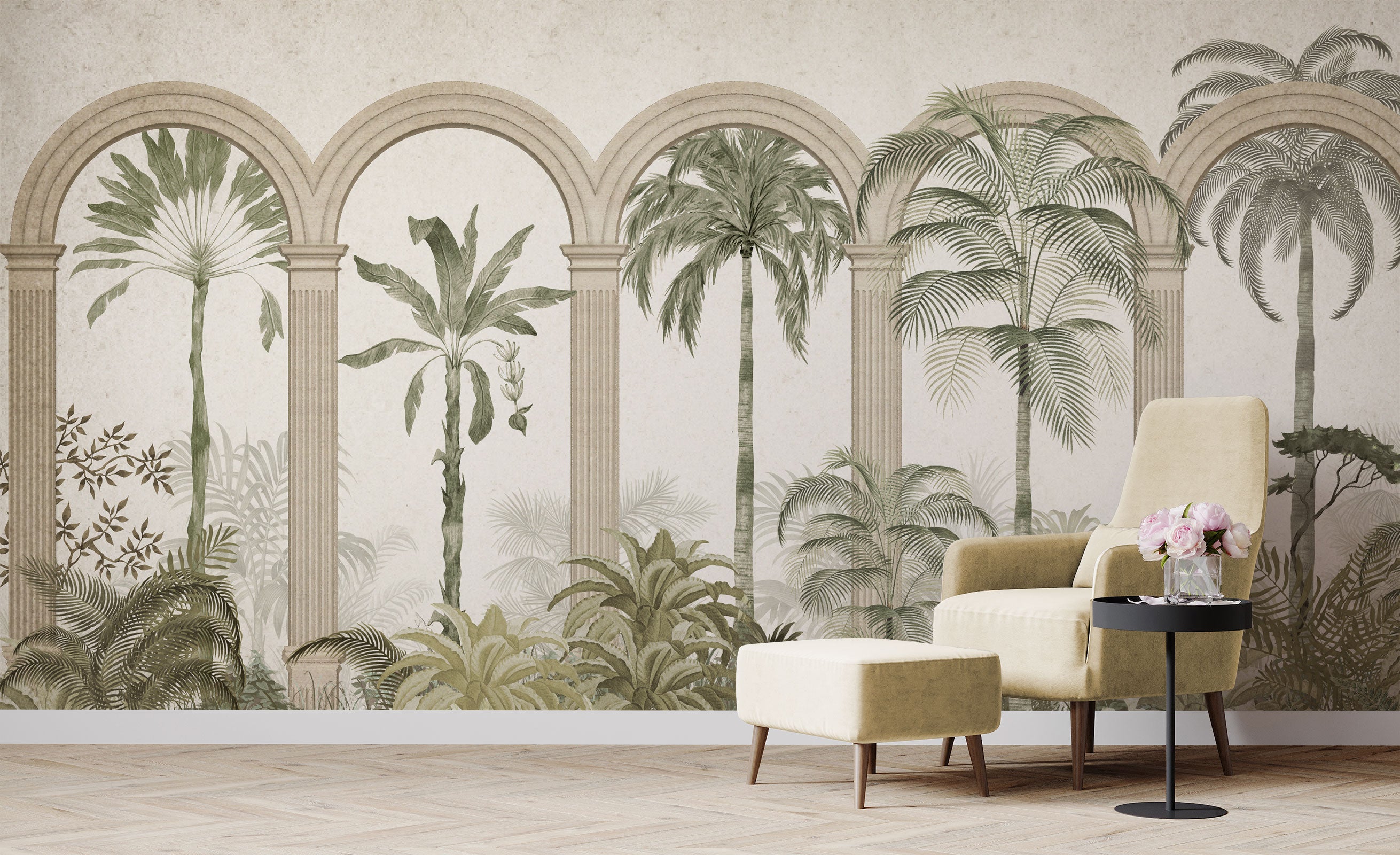 Tropical Arch Mural Wallpaper