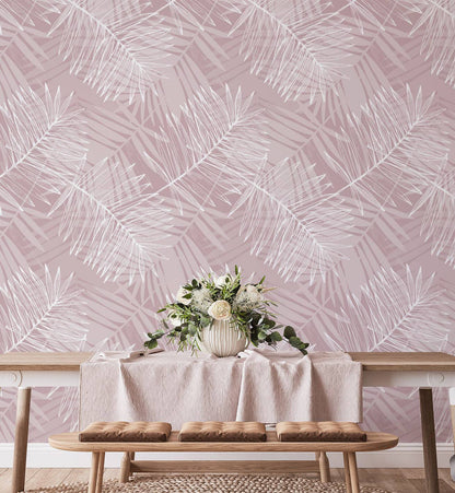 Abstract Blush Leaves - Walltrendz