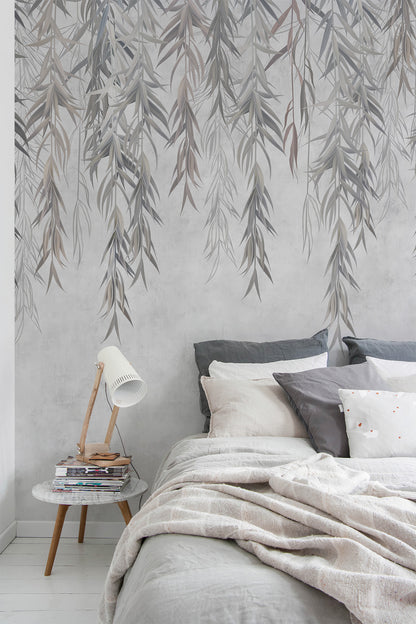 Vintage Tropical Hanging Mural Wallpaper