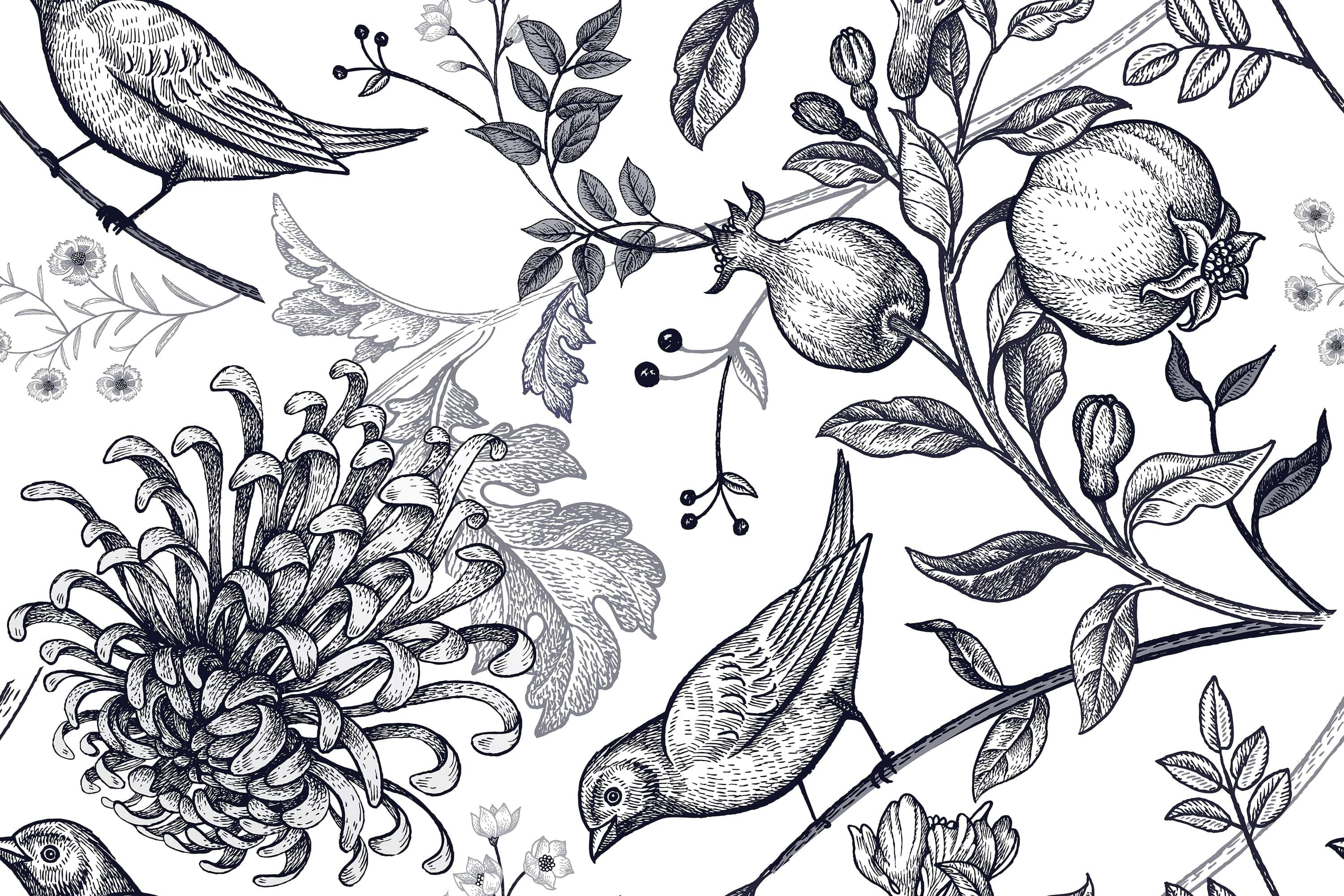 Vintage Pomegranates - Walltrendz