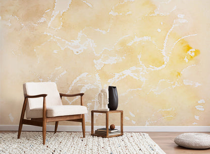 Abstract Yellow Watercolor Wallpaper