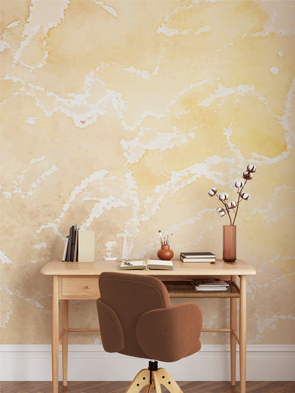 Abstract Yellow Watercolor Wallpaper
