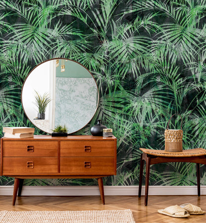 Tropical Exotic leaves  Wallpaper