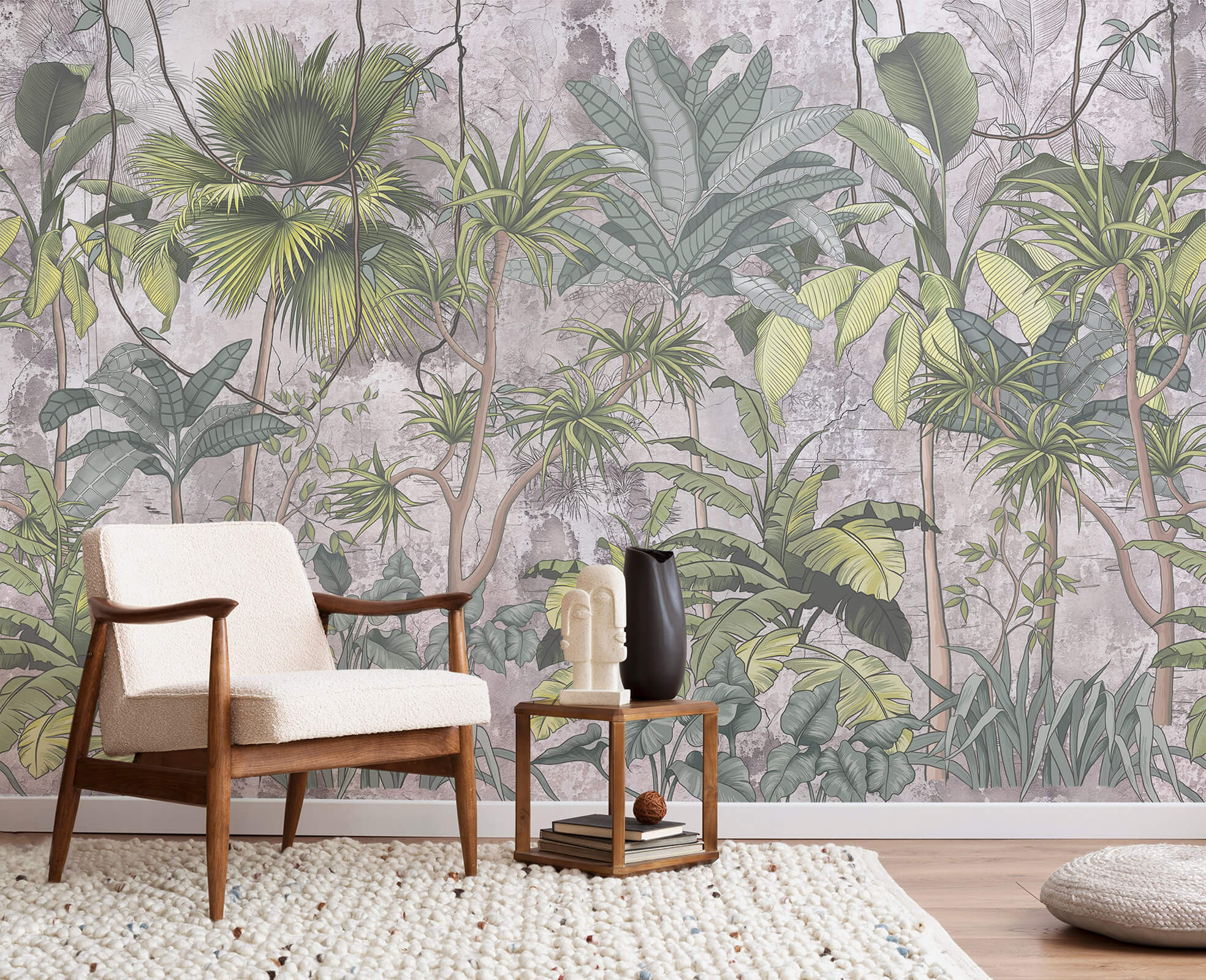 Tropical Large Mural Modern Wallpaper