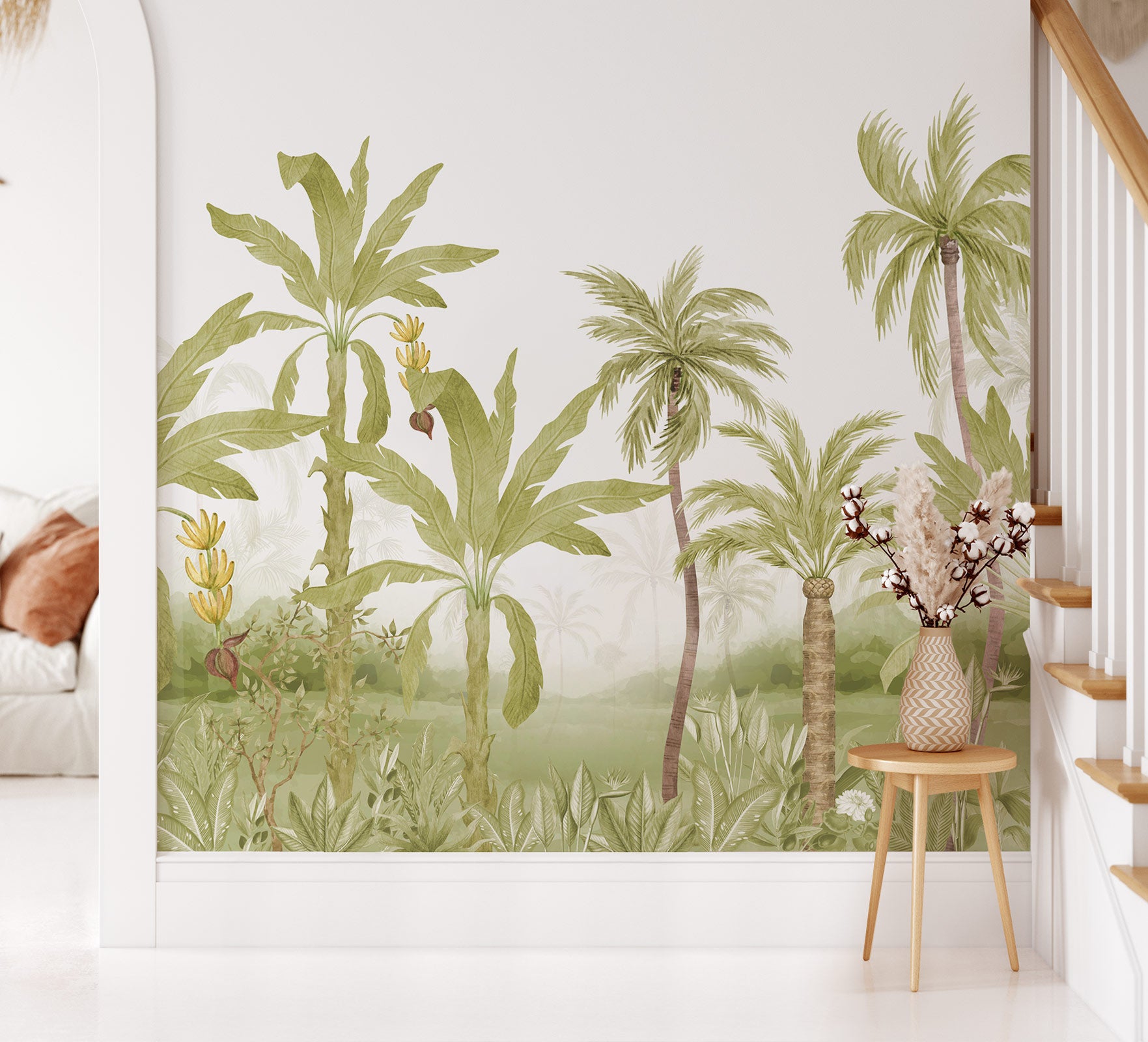 Green Forest Palm Wallpaper