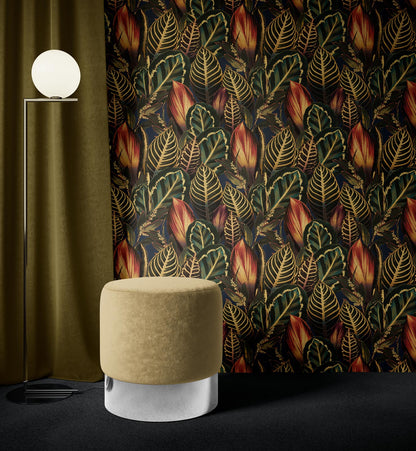 Golden Luxury Boho Dark Tropical