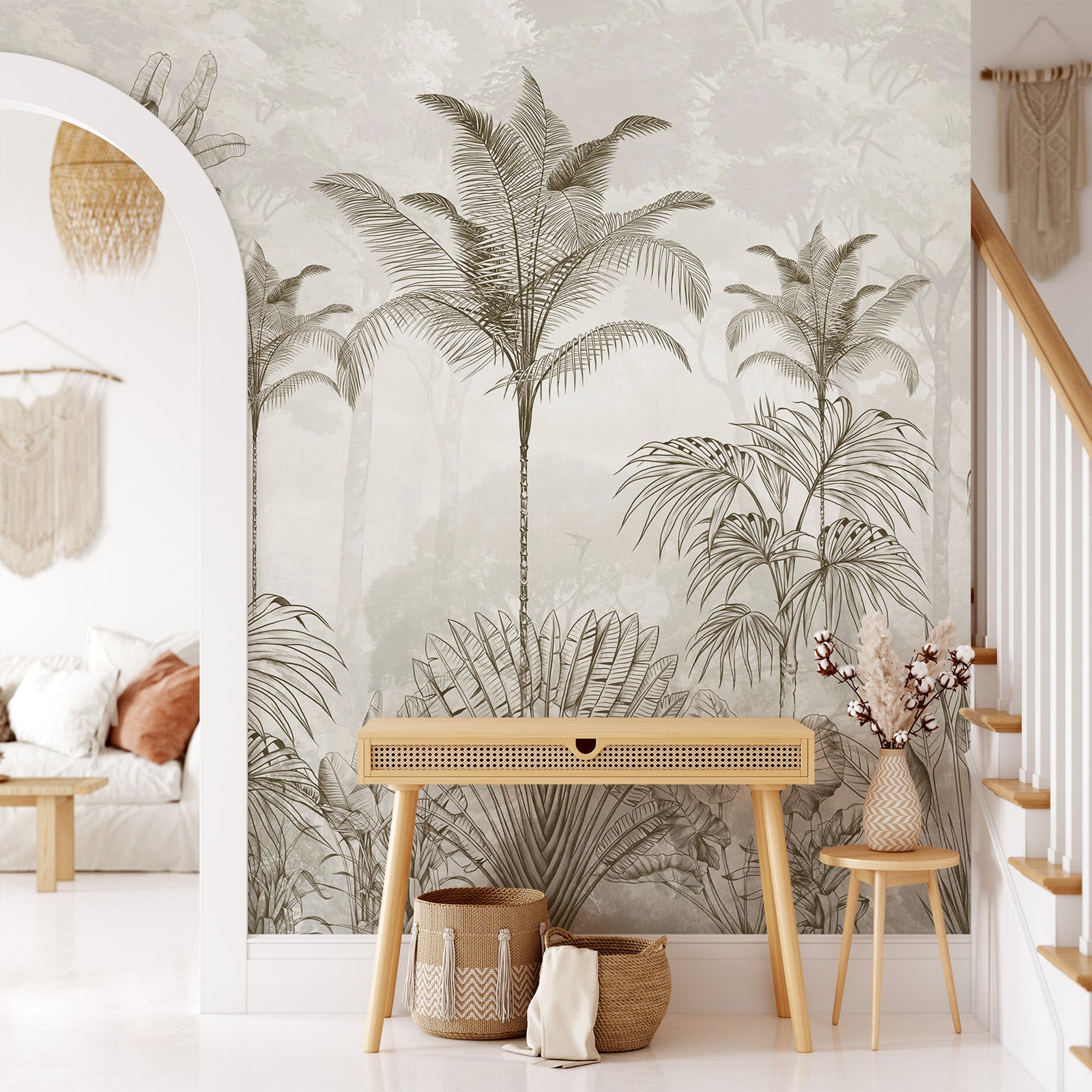 Palm Trees Forest Mural Wallpaper