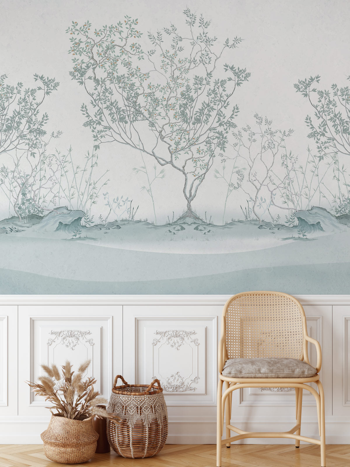 Chinoiserie Handmade Tree Wallpaper