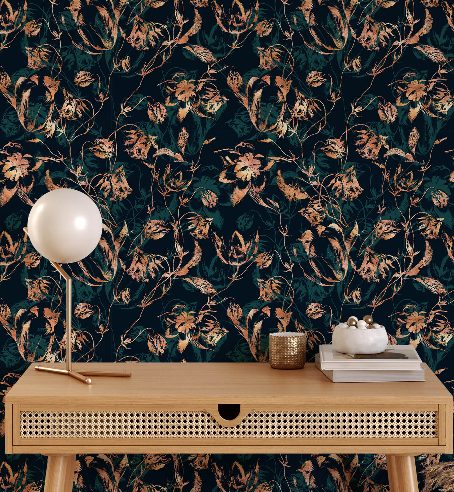 Royal Floral Wallpaper