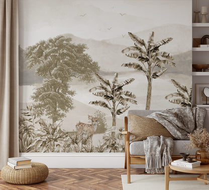 Tropical Forest landscape Wallpaper