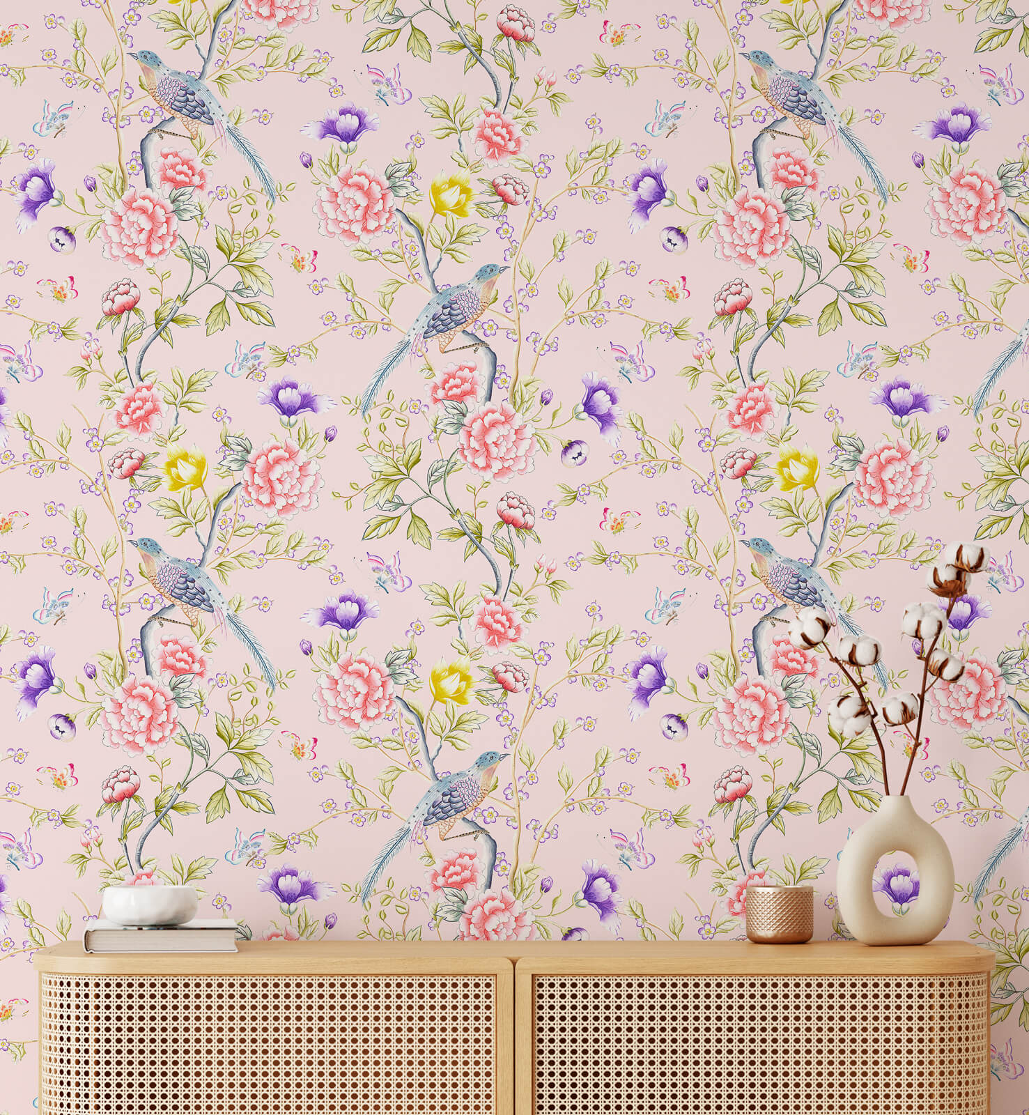 Oriental Chinoiserie Wallpaper