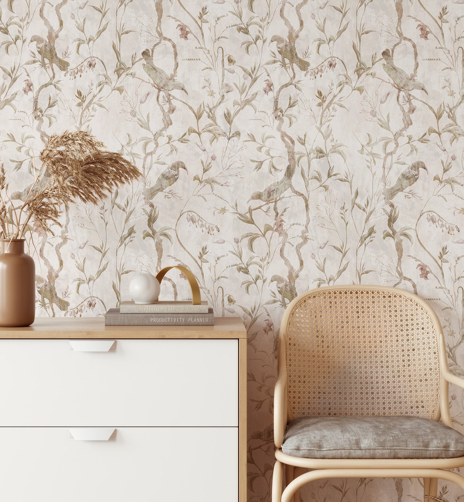 Decorative Botanical Wallpaper