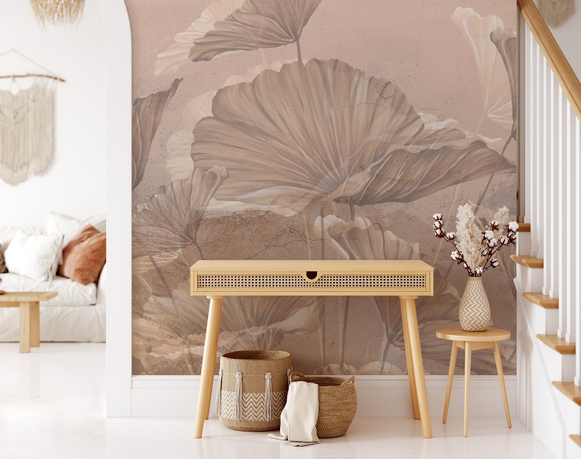 Lotus leaves Mural Wallpaper