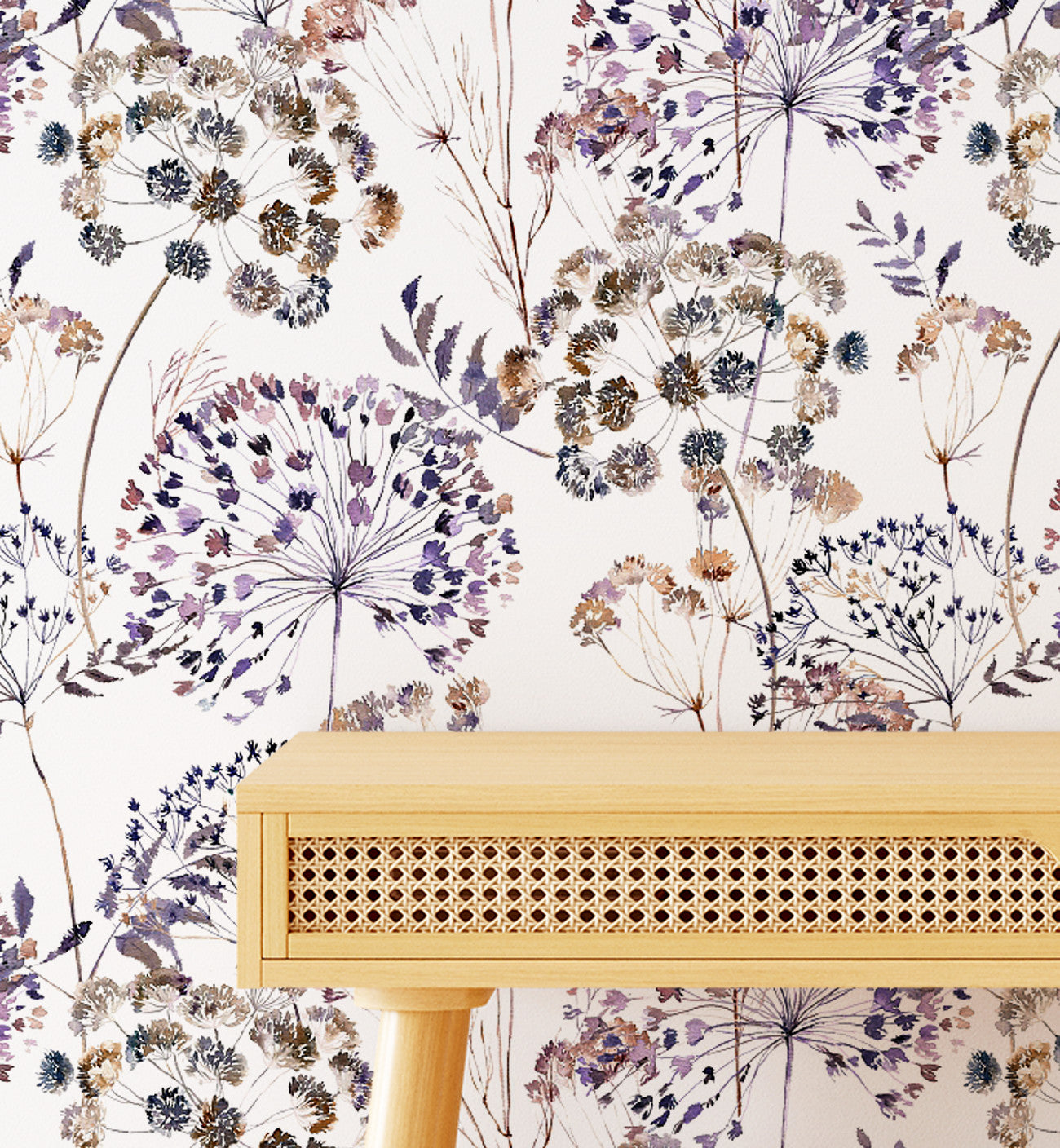 Floral Boho Art Wallpaper