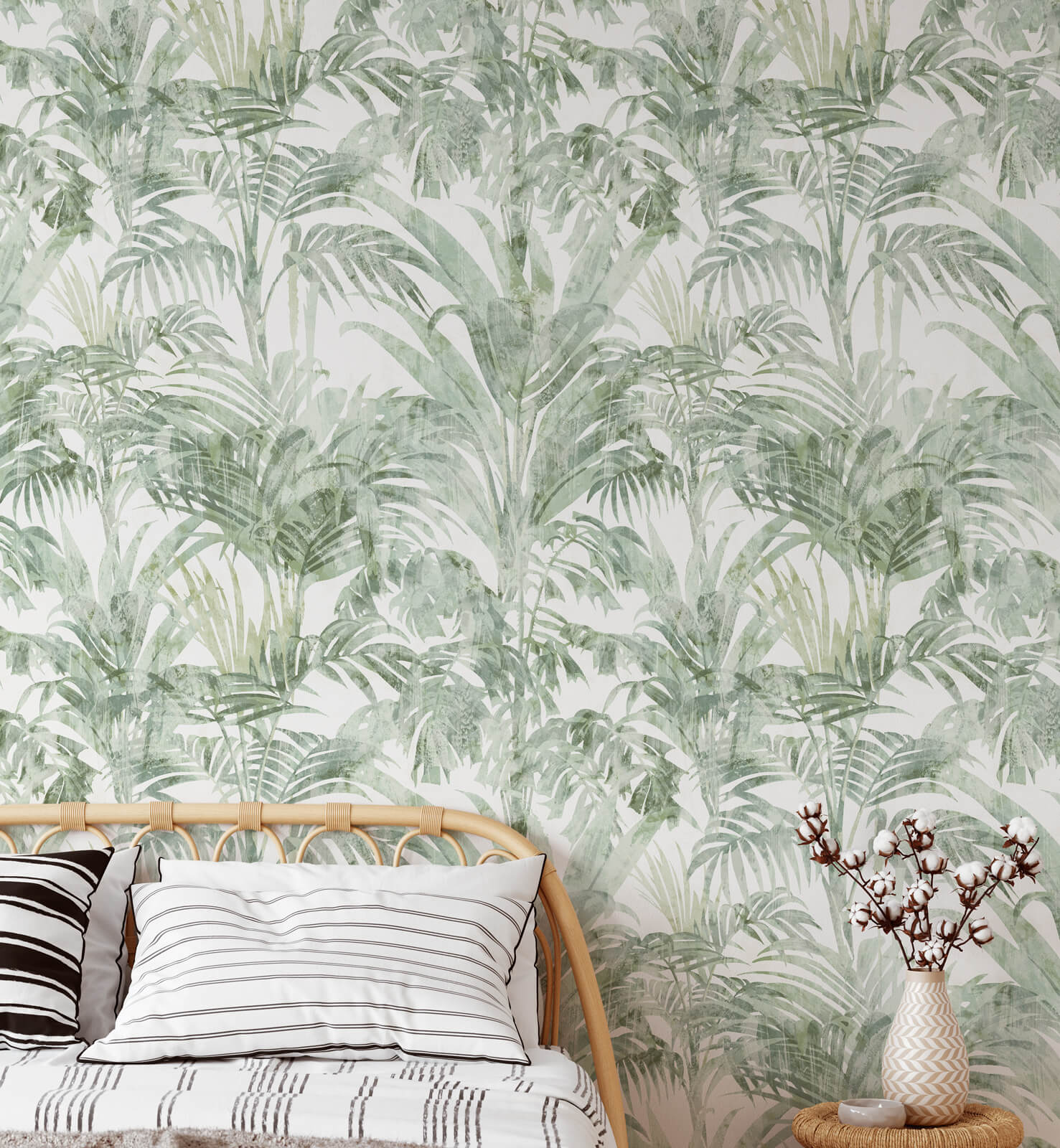 luxurious Tropical Pattern Wallpaper