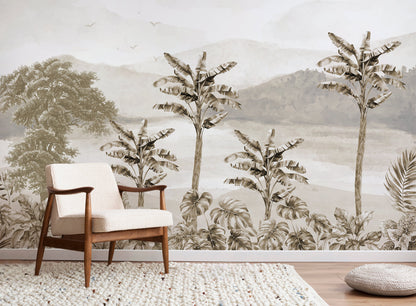 Tropical Forest landscape Wallpaper