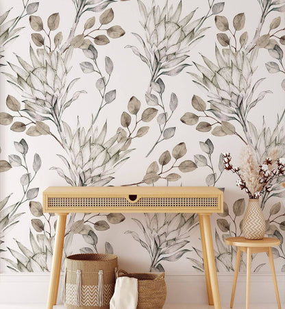 Watercolor Eucalyptus Leaves - Walltrendz