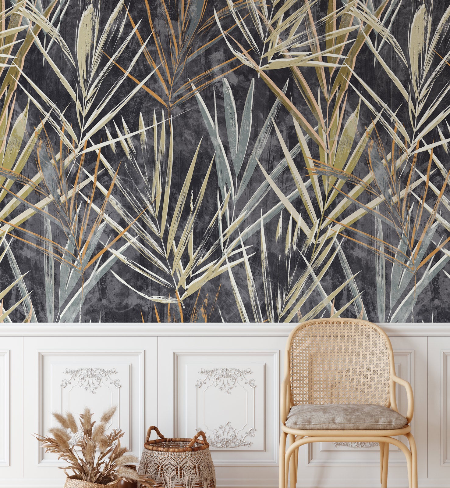 Palm Leave Botanical Wallpaper