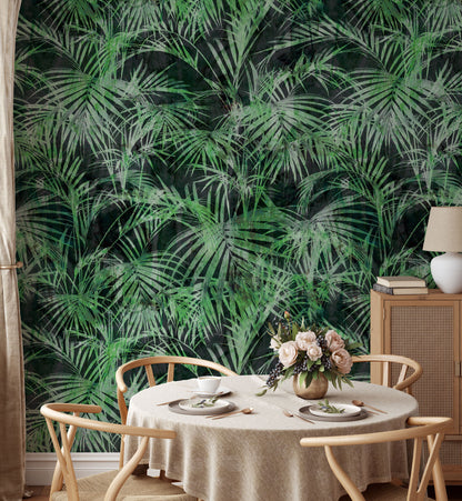 Tropical Exotic leaves  Wallpaper